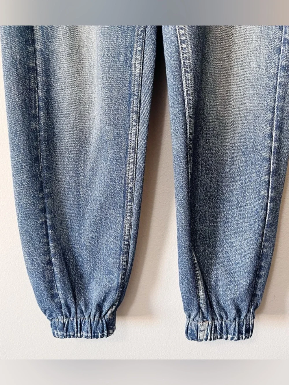 Rag & Bone Miramar Denim Cotton Terry Jogger Pants Blue Size XS Midrise Pockets - Picture 5 of 10